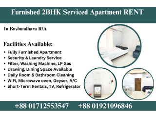 Furnished 2Bed Serviced Apartment RENT In Bashundhara R/A