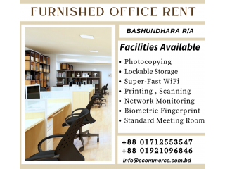 Furnished Office Space Rent In Bashundhara R/A.
