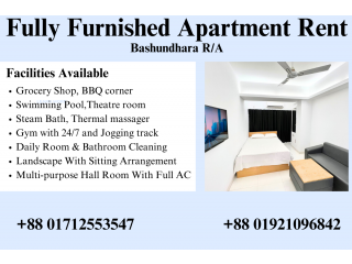 Furnished Serviced Apartment RENT In Bashundhara R/A.