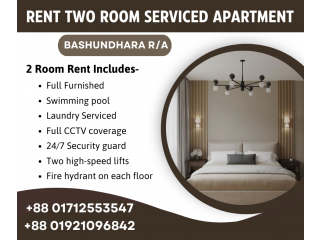 2 Room Furnished Studio Apartment RENT in Bashundhara R/A