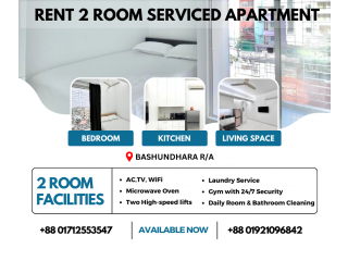 Luxurious Two Room Studio Apartments For Rent In Bashundhara R/A.