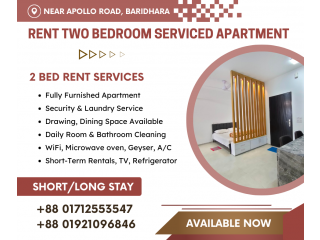 Luxuriously Furnished 2BHK Serviced Apartment RENT in Baridhara