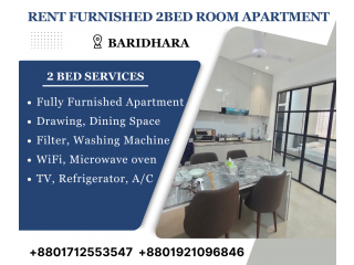 RENT 2 Bedroom Furnished Apartment In Baridhara