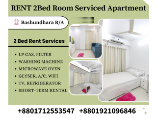 Rent Furnished Two Bedroom Flat In Bashundhara R/A.