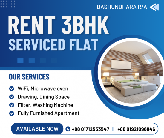 rent-furnished-3bhk-serviced-apartment-in-bashundhara-ra-big-0
