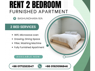 To-Let 2-Bed Room Serviced Apartment In Bashundhara R/A