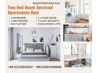 Rent Cozy Furnished Two-bed Room Flats In Bashundhara R/A