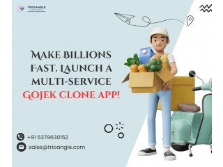 Make Billions Fast. Launch a multi-service Gojek clone app!