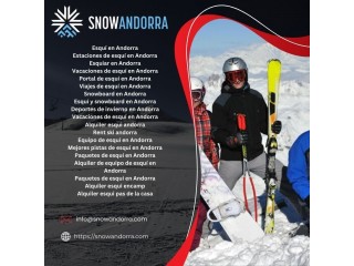 Equipo de esquí en Andorra