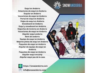Rent the Best Ski Equipment in Andorra at Snow Adorra
