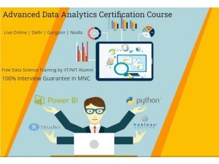 Data Analytics Course in Delhi, Laxmi Nagar, SLA Institute, Excel, VBA, SQL, Tableau, Power BI, R & Python Classes with 100% Job