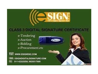 Contact for Class 3 Digital Signature Certificate
