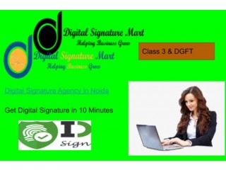 Get Online Digital Signature Certificate Agency  in Noida
