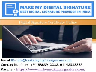 Digital Signature Certificate Online