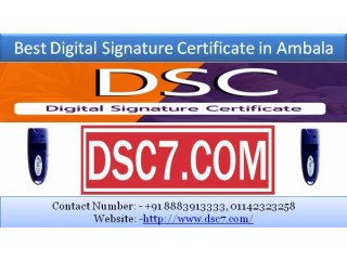 Get Apply Digital Signature Certificate Provider in Ambala
