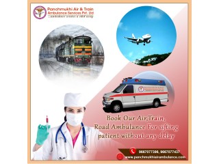 Take Advanced Panchmukhi Air Ambulance Services in Patna with Critical Care Unit