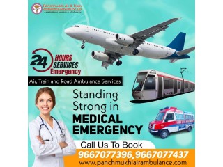 Choose First-Class Panchmukhi Air Ambulance Services in Dibrugarh with Critical Care Unit
