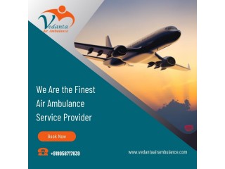 With Superior Medical Services Select Vedanta Air Ambulance from Kolkata
