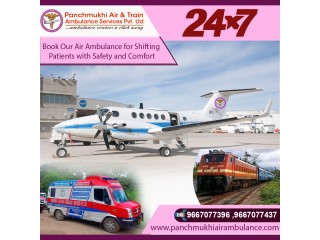Hire a Modern Panchmukhi Train Ambulance Service in Guwahati with CCU Setup