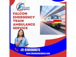 Gain Falcon Emergency Train Ambulance Service in Allahabad with Modern-Ventilator Setup