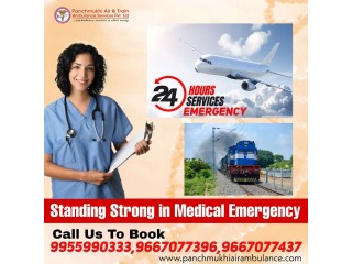 Hire Panchmukhi Air Ambulance Services in Raipur with Up-to-date Medical Machines