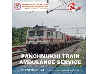 Select Panchmukhi Train Ambulance Service in Ranchi with Advanced Medical Equipment