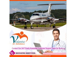 With a Trusted Medical Team Book Vedanta Air Ambulance in Kolkata