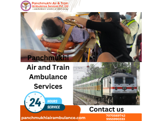 Hire Top-class Panchmukhi Train Ambulance Service in Patna for the Advanced CCU Facilities