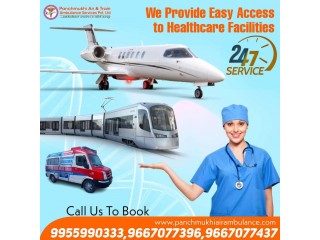 Take Panchmukhi Air Ambulance Services in Ranchi with Advanced Medical Accessories
