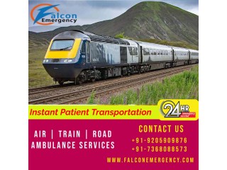 Take Falcon Emergency Train Ambulance Service in Ranchi for Hi-tech ICU Setup