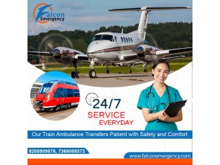 Get Falcon Emergency Train Ambulance Service in Kolkata for the Safest Patient Transportation
