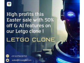 High profits this Easter sale with  50% off & AI features on our Letgo clone!