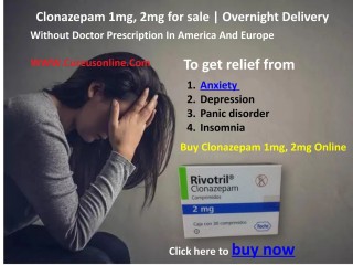 Buy Clonazepam Online Without Prescription Overnight From Cureusonline